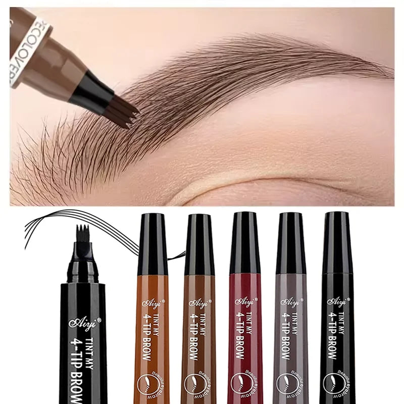 4-Fork Microblading Eyebrow Pencil