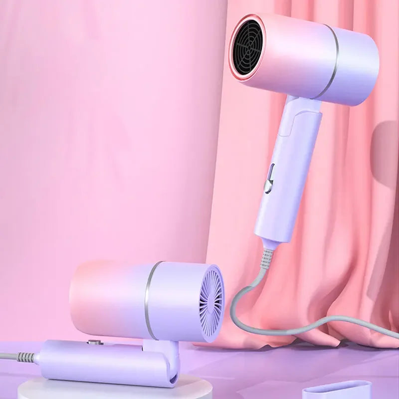 Mini Folding Hair Dryer with Anion Care