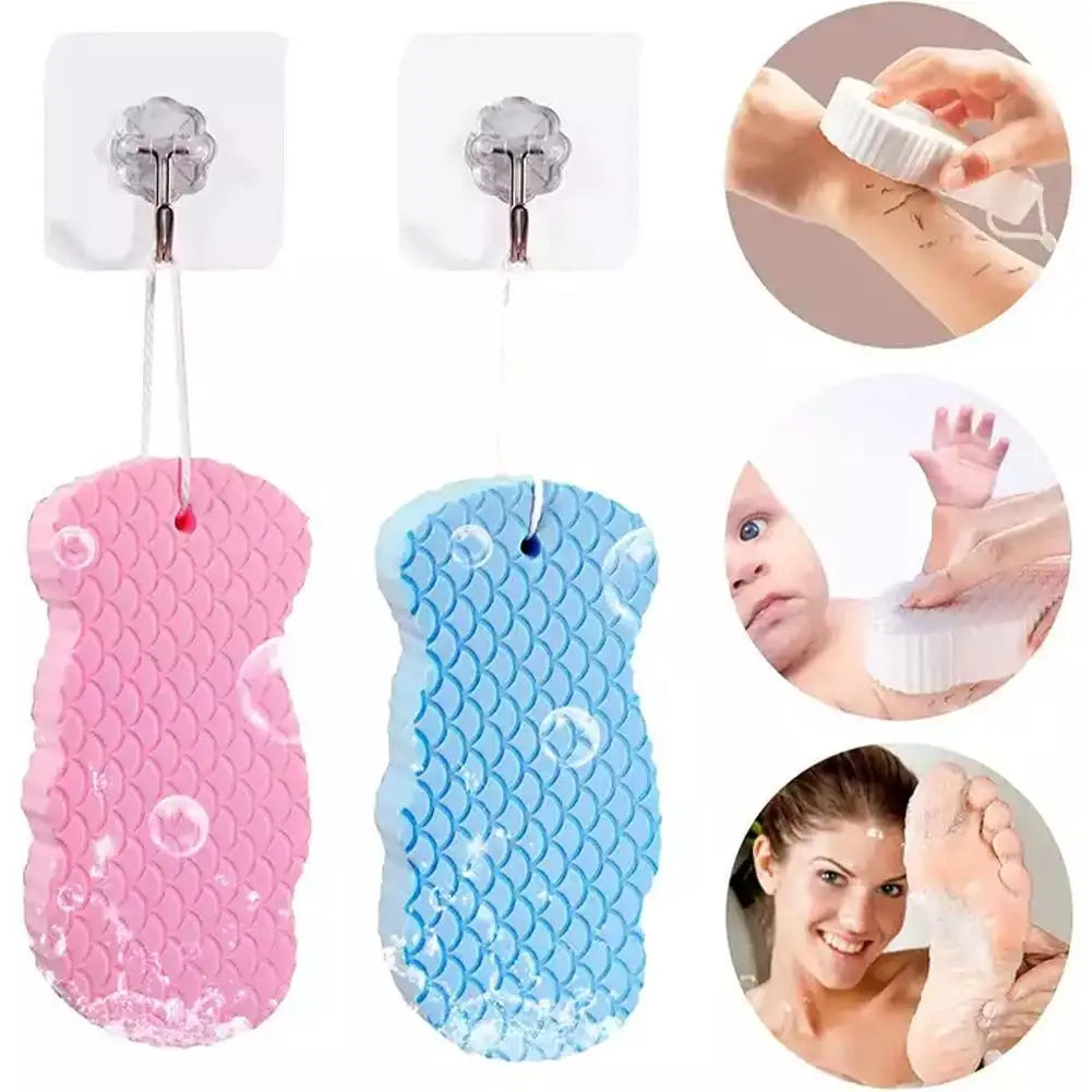 4-Color Exfoliating Body Sponge