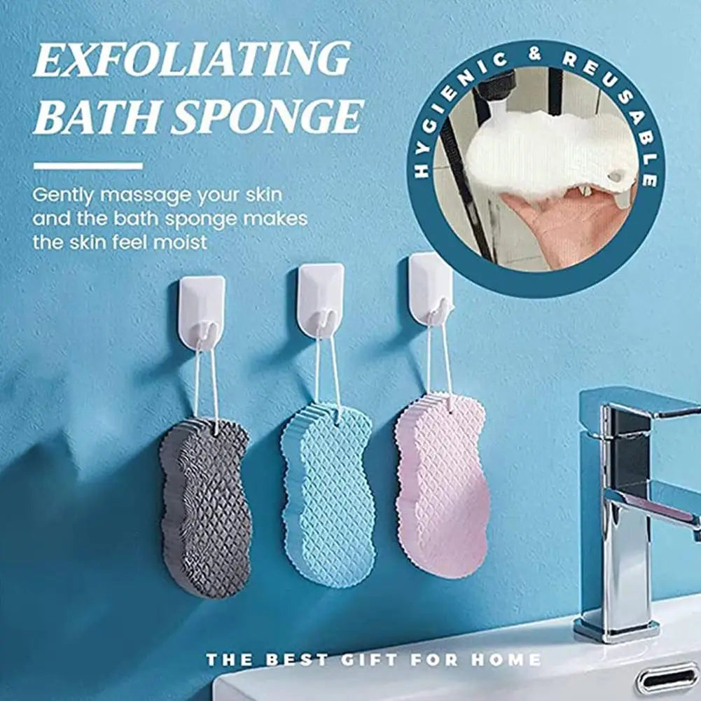 4-Color Exfoliating Body Sponge