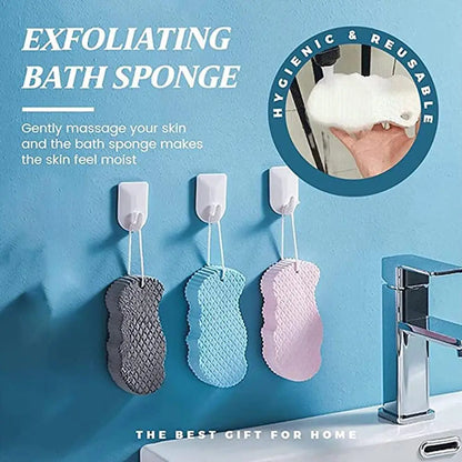 4-Color Exfoliating Body Sponge
