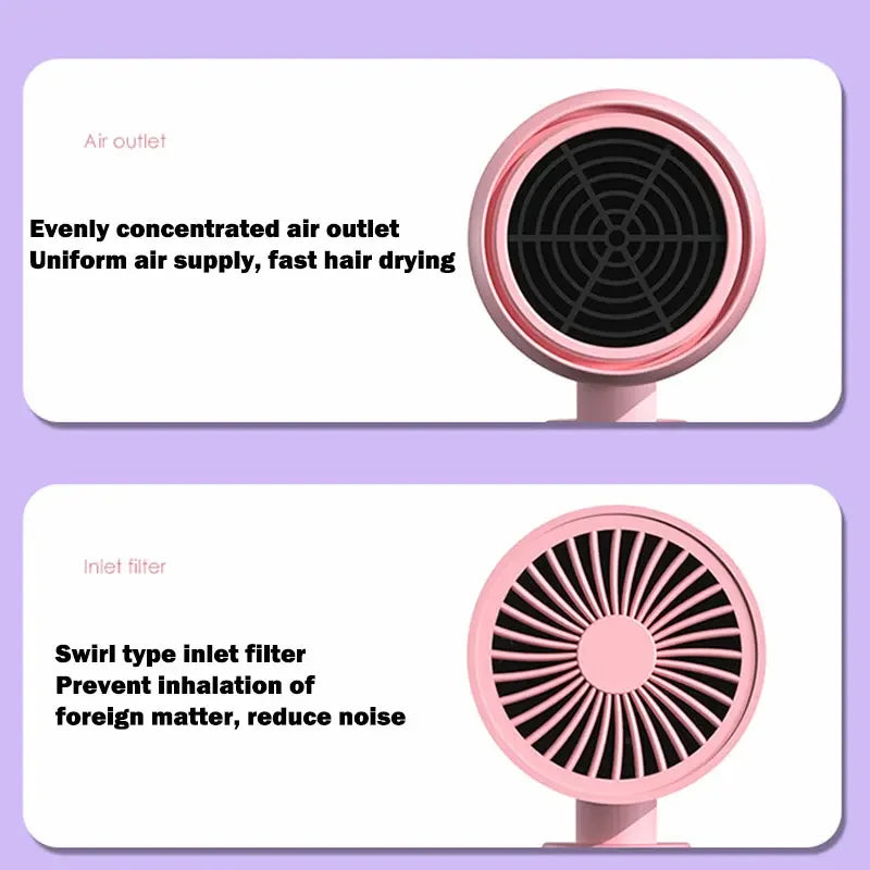 Mini Folding Hair Dryer with Anion Care