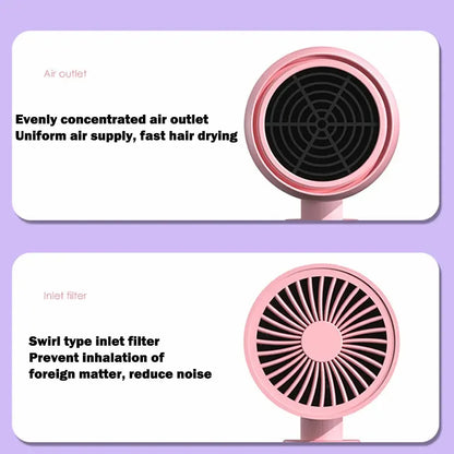 Mini Folding Hair Dryer with Anion Care