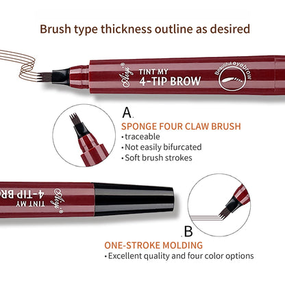 4-Fork Microblading Eyebrow Pencil