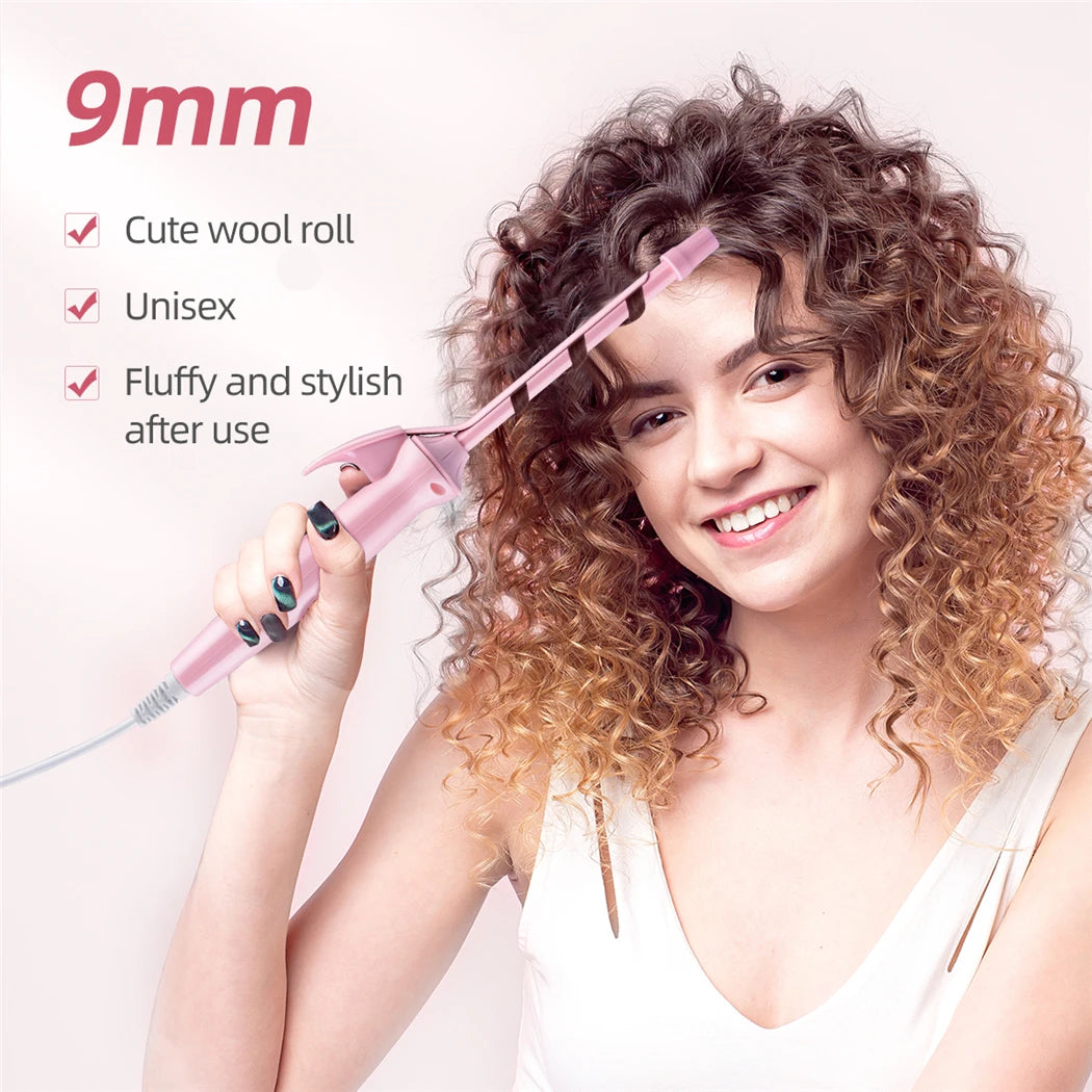 9mm Mini Ceramic Curling Iron