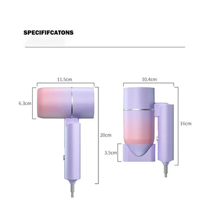 Mini Folding Hair Dryer with Anion Care