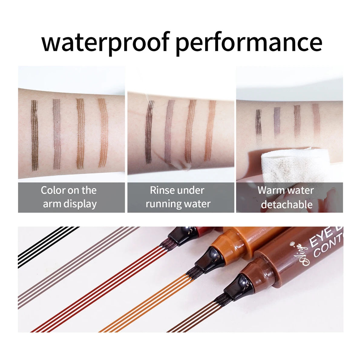 4-Fork Microblading Eyebrow Pencil