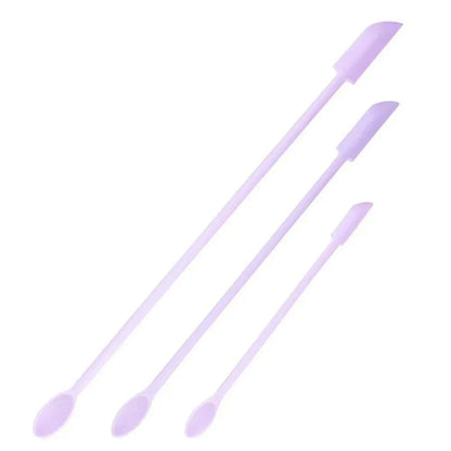 3PCS Mini Silicone Scraper Brush Set