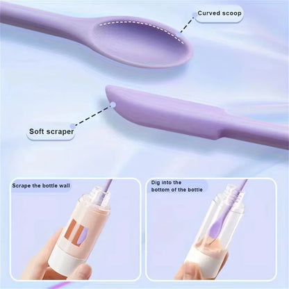 3PCS Mini Silicone Scraper Brush Set