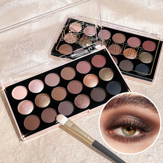 18-Color Eyeshadow Palette with Matte