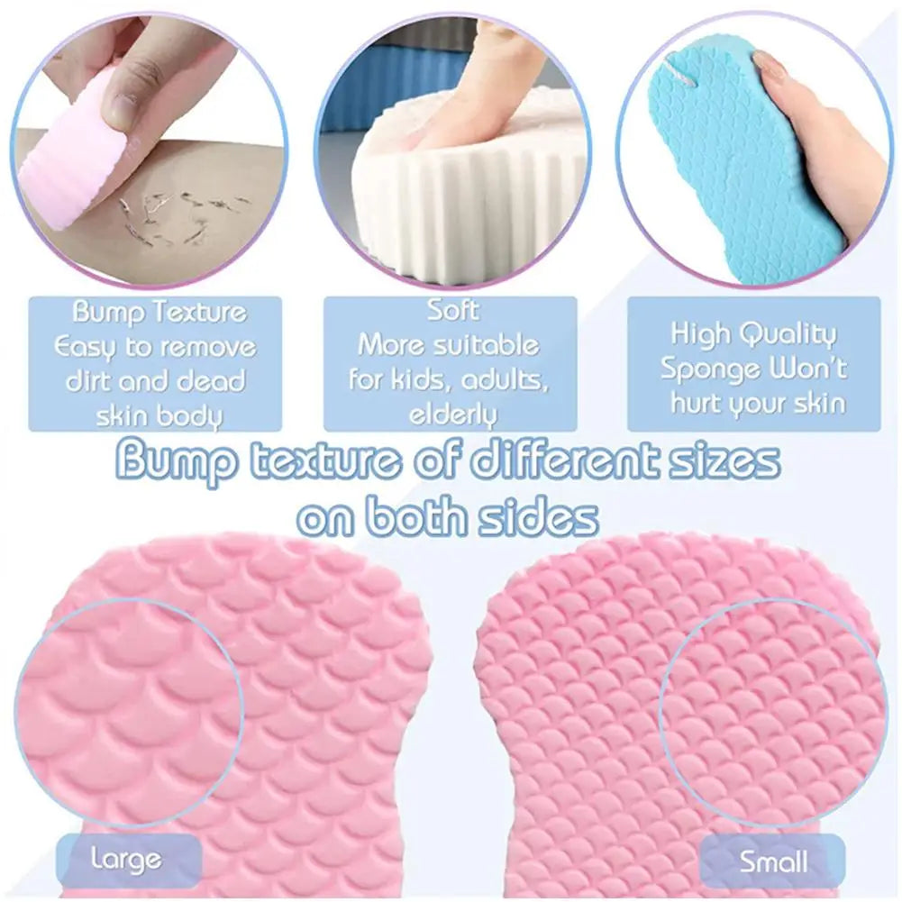 4-Color Exfoliating Body Sponge