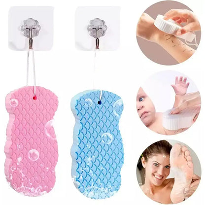 4-Color Exfoliating Body Sponge