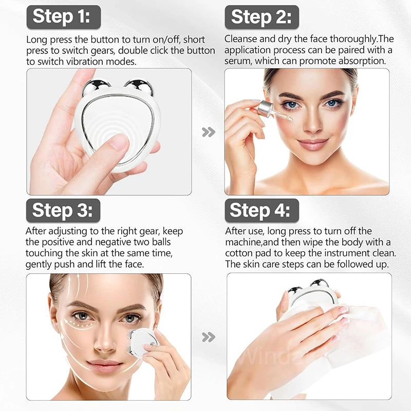 EMS Microcurrent Face Lifting Roller