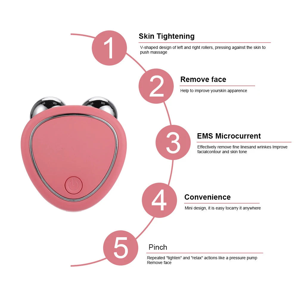 EMS Microcurrent Face Lifting Roller