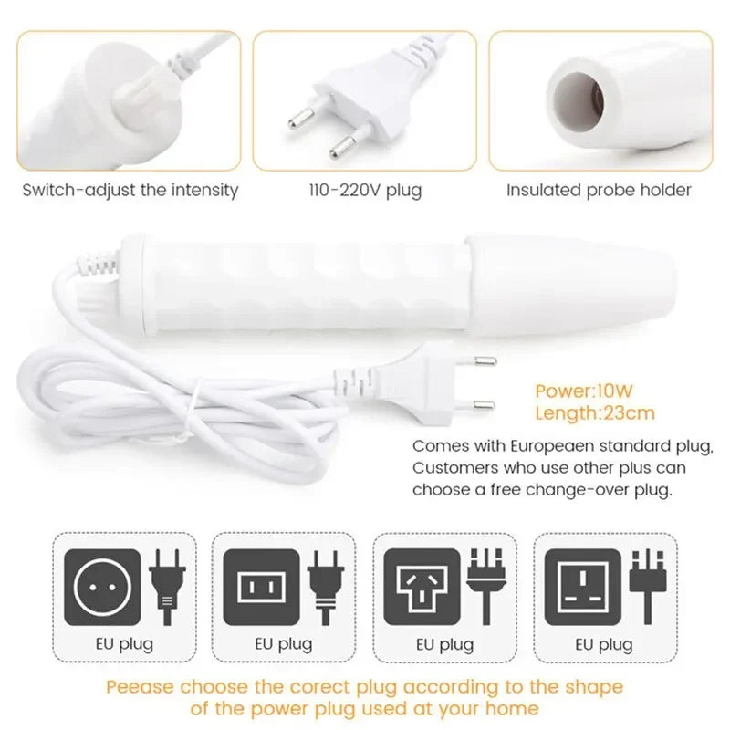 4-in-1 Handheld High Frequency Facial Wand